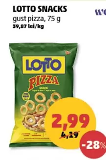 LOTTO SNACKS gust pizza