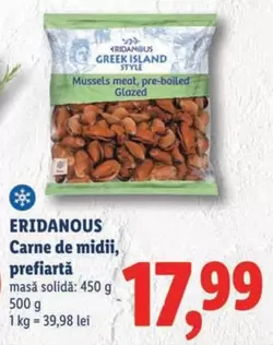 Mussels meat, pre-boiled Glazed