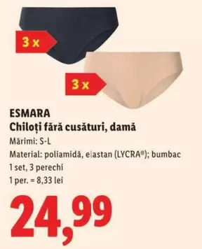 Chiloți fără cusături, damă