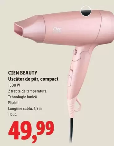 Uscător de păr, compact