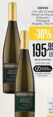 Alb - Vin alb Grand Reserve Muca Ottonel / Fetească Regală, 750 ml