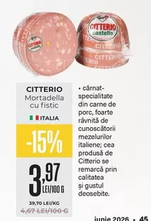Mortadella cu fistic