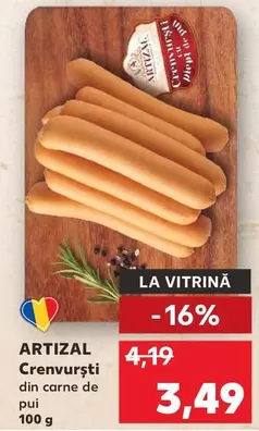 Crenvursti din carne de pui
