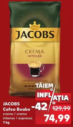 Jacobs - Cafea Boabe Crema Intenso