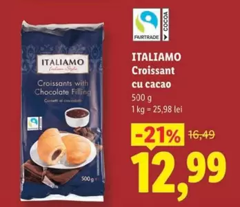 Croissant cu cacao