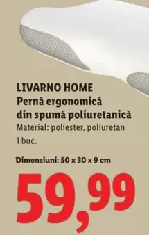 Pernă ergonomică din spumă poliuretanică