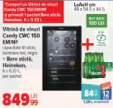 Heineken - Vitrina de vinuri CWC 150 EM/NF