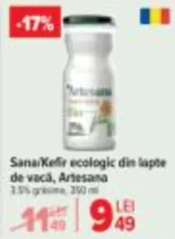 Kefir ecologic din lapte de vaca