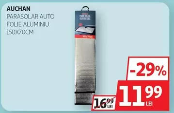 Auchan - PARASOLAR AUTO FOLIE ALUMiniu 150X70CM