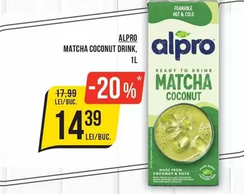 Alpro - Matcha Coconut Drink