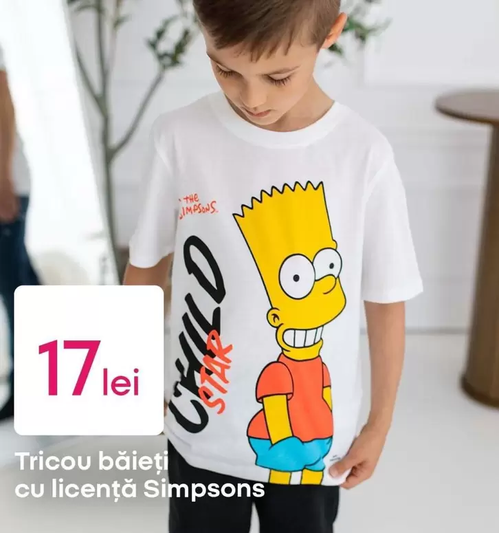 Tricou băieți cu licență Simpsons