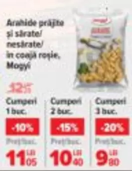 Arahide prăjite și sărate/nesărate/în coajă roșie