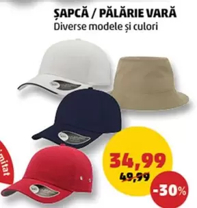 ȘAPCĂ / PĂLĂRIE VARĂ