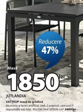 VATTRUP masă de grădină