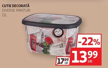 CUTIE DECORATĂ