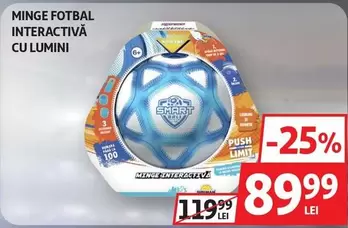 MINGE FOTBAL INTERACTIVĂ CU LUMINI