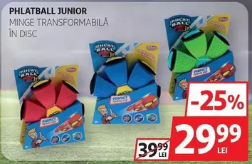 PHLAtBALL JUNIOR MINGE TRANSFORMABILĂ ÎN DISC