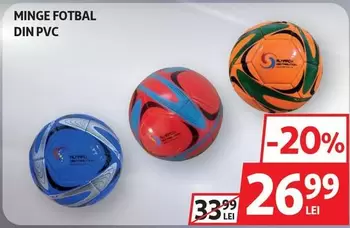 MINGE FOTBAL DIN PVC
