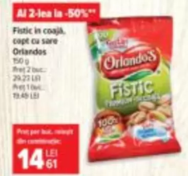 Fistic in coajă, copt cu sare