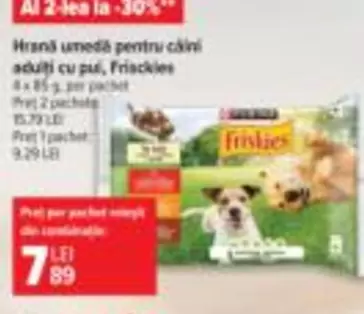 Hrană umedă pentru câini adulți cu pui