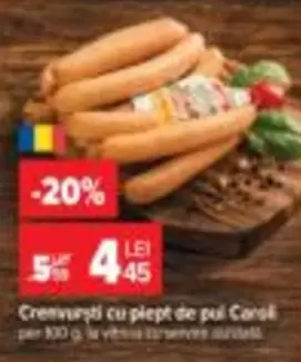 Cremvursti cu piept de pui