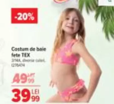 Costum de baie fete 3114A, diverse culori. 1275434