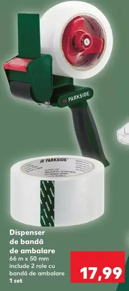 Dispenser de bandă de ambalare