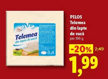 Telemea din lapte de vacă