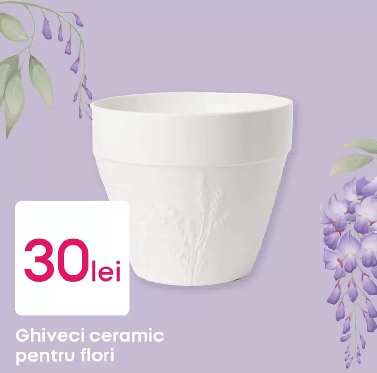 Ghiveci ceramic pentru flori