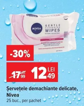 Șervețele demachiante delicate