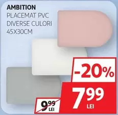 PLACEMAT PVC DIVERSE CULORI 45X30CM