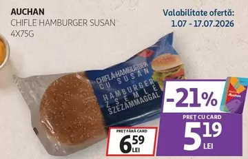 Auchan - CHIFLE HAMBURGER SUSAN