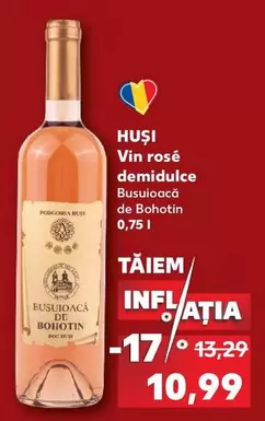 Vin rosé demidulce Busuioacă de Bohotin