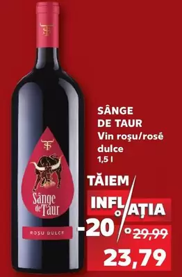 Sânge de Taur Vin roșu/rosé dulce
