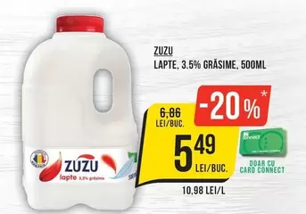 Zuzu - LAPTE, 3.5% GRASIME