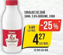 SANA, 3.6% GRASIME
