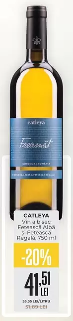 Alb - Vin alb sec Fetească ă și Fetească Regală