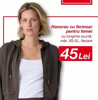 Hanorac cu fermoar