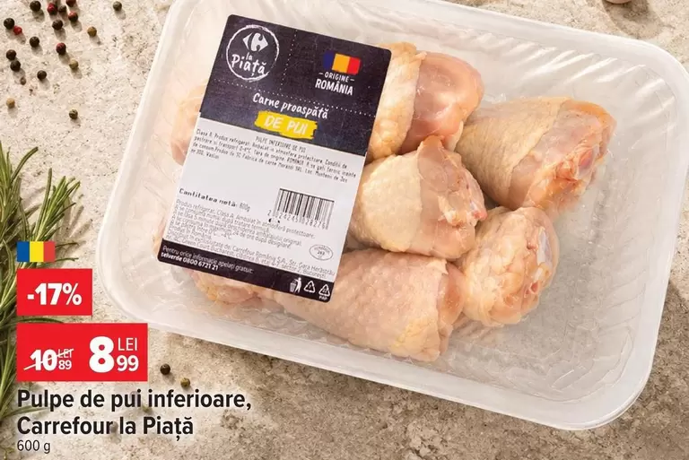 Pulpe de pui inferioare