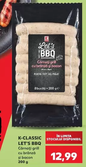 Bbo - Cârnați grill cu brânză și bacon