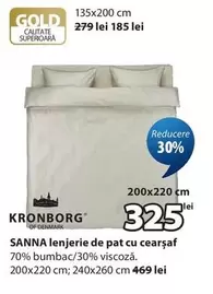 SANNA lenjerie de pat cu cearșaf