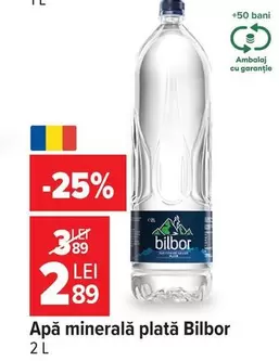 Apă minerală plată