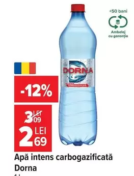 Apă intens carbogazificată