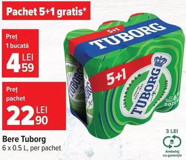 Tuborg - Bere  6 x 0.5 L