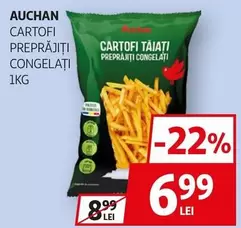 Auchan - Cartofi prajiti congelati