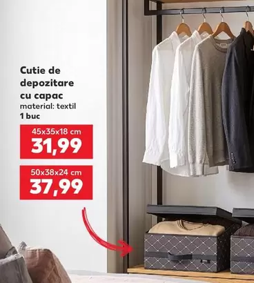 Cutie de depozitare cu capac