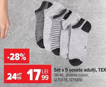 Set x 5 șosete adulți