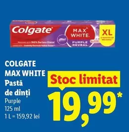 MAX WHITE Purple Reveal Pastă de dinți
