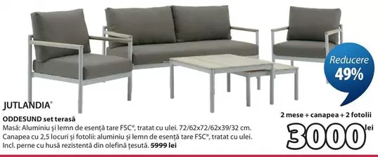 ODDESUND set terasă