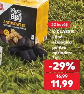 Lana ecologica pentru aprindere